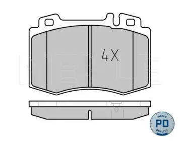 0252374517PD MEYLE Комплект тормозных колодок, дисковый тормоз