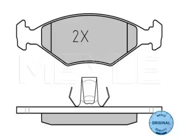 025 237 7518 MEYLE Комплект тормозных колодок, дисковый тормоз