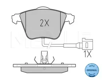 0252380120W MEYLE Комплект тормозных колодок, дисковый тормоз