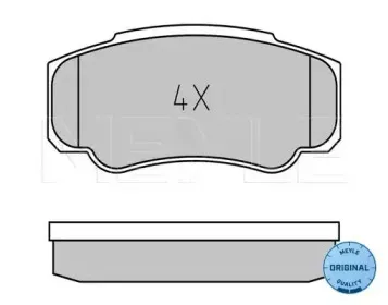 025 239 2120 MEYLE Комплект тормозных колодок, дисковый тормоз