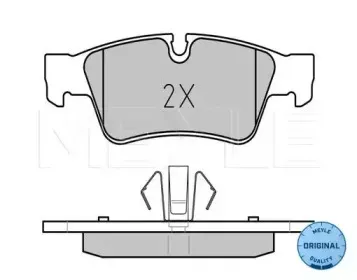 025 239 2318 MEYLE Комплект тормозных колодок, дисковый тормоз