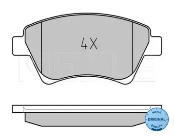 025 239 3018 MEYLE Комплект тормозных колодок, дисковый тормоз
