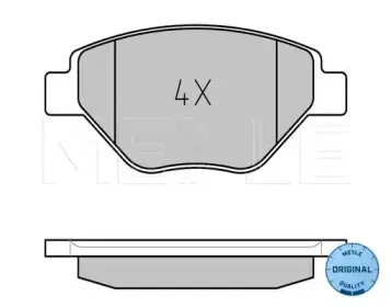 025 239 3418 MEYLE Комплект тормозных колодок, дисковый тормоз