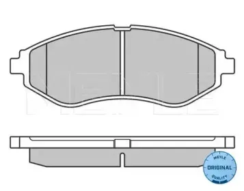 025 239 7417 MEYLE Комплект тормозных колодок, дисковый тормоз