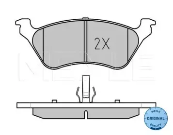 0252403616W MEYLE Комплект тормозных колодок, дисковый тормоз