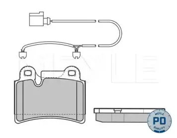 0252409717PD MEYLE Комплект тормозных колодок, дисковый тормоз