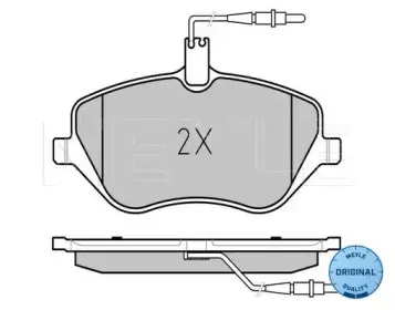 0252413317W MEYLE Комплект тормозных колодок, дисковый тормоз