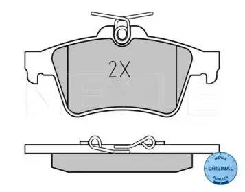 025 241 3716 MEYLE Комплект тормозных колодок, дисковый тормоз