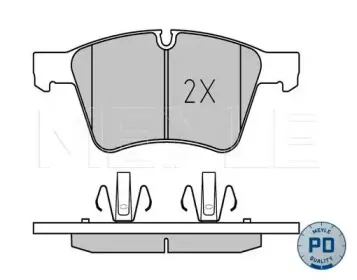 0252415120PD MEYLE Комплект тормозных колодок, дисковый тормоз