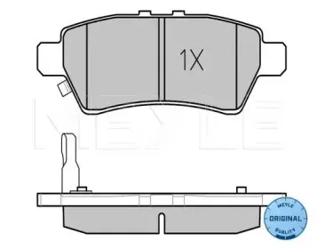 0252424016W MEYLE Комплект тормозных колодок, дисковый тормоз