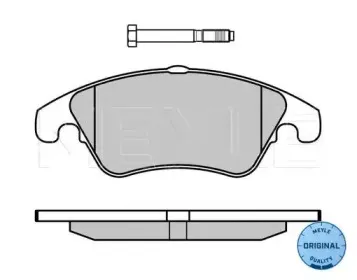 025 243 1019 MEYLE Комплект тормозных колодок, дисковый тормоз
