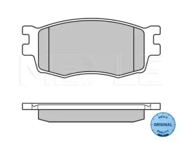 0252431717W MEYLE Комплект тормозных колодок, дисковый тормоз