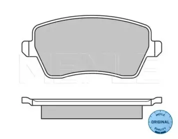 0252440317W MEYLE Комплект тормозных колодок, дисковый тормоз