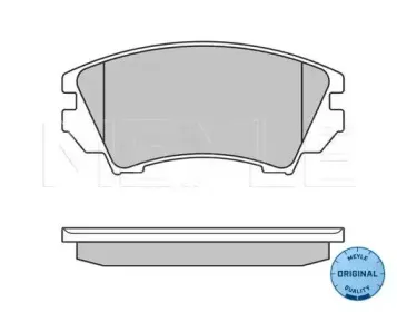 0252441219W MEYLE Комплект тормозных колодок, дисковый тормоз