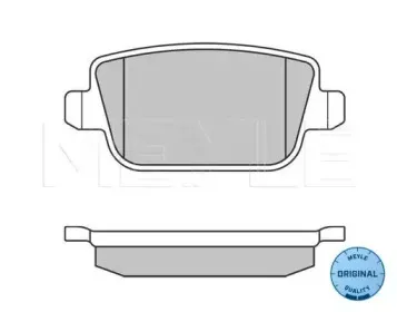 025 245 3715 MEYLE Комплект тормозных колодок, дисковый тормоз