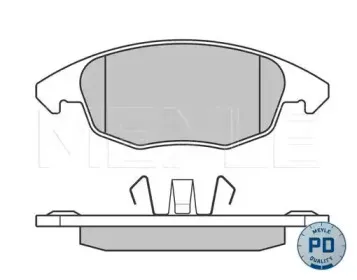 0252453818PD MEYLE Комплект тормозных колодок, дисковый тормоз