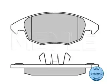 025 245 3818 MEYLE Комплект тормозных колодок, дисковый тормоз
