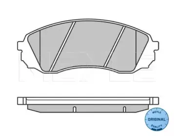 0252459717W MEYLE Комплект тормозных колодок, дисковый тормоз