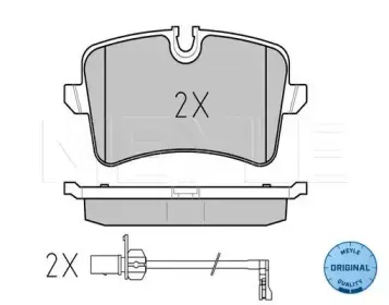 0252460617W MEYLE Комплект тормозных колодок, дисковый тормоз