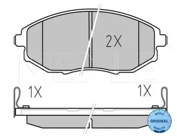 0252486417W MEYLE Комплект тормозных колодок, дисковый тормоз