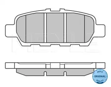 0252487113W MEYLE Комплект тормозных колодок, дисковый тормоз