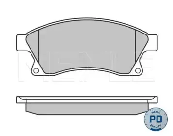 0252503118PD MEYLE Комплект тормозных колодок, дисковый тормоз