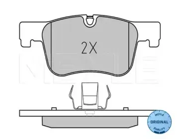 025 255 0618 MEYLE Комплект тормозных колодок, дисковый тормоз
