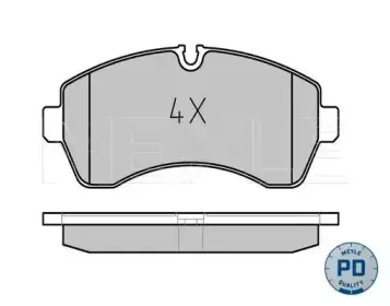 0252920020PD MEYLE Комплект тормозных колодок, дисковый тормоз