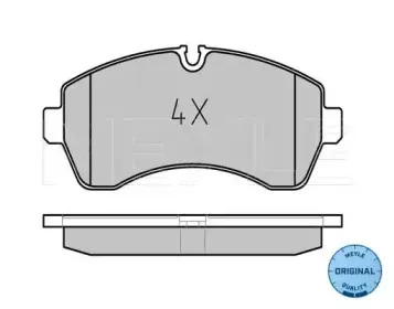 025 292 0020 MEYLE Комплект тормозных колодок, дисковый тормоз