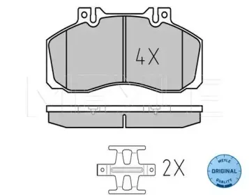 025 298 3521 MEYLE Комплект тормозных колодок, дисковый тормоз