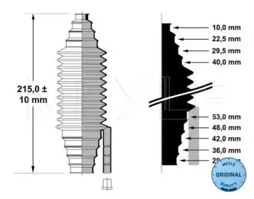 99-14 620 0003 MEYLE Пыльник, рулевое управление