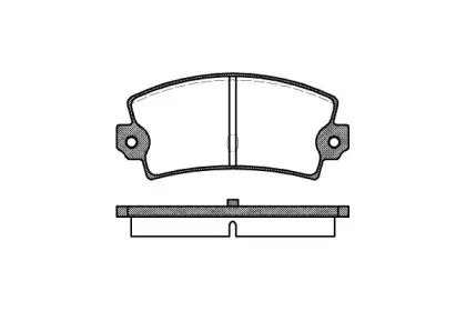 2021.40 ROADHOUSE Комплект тормозных колодок, дисковый тормоз