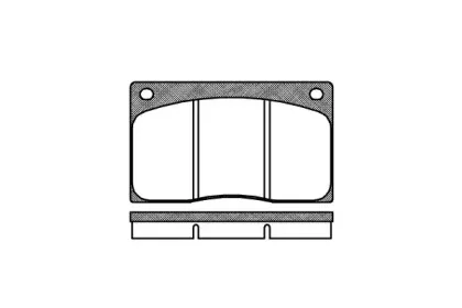 2044.00 ROADHOUSE Комплект тормозных колодок, дисковый тормоз