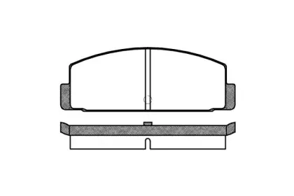 2100.00 ROADHOUSE Комплект тормозных колодок, дисковый тормоз