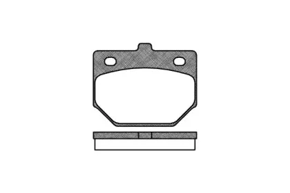 2112.00 ROADHOUSE Комплект тормозных колодок, дисковый тормоз