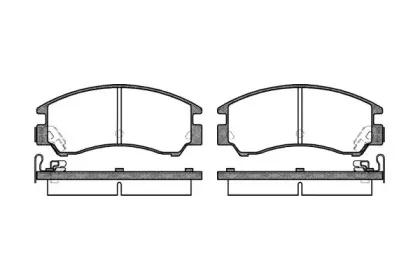 2191.04 ROADHOUSE Комплект тормозных колодок, дисковый тормоз