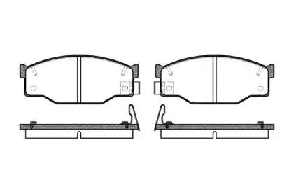 2195.14 ROADHOUSE Комплект тормозных колодок, дисковый тормоз