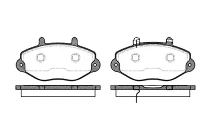 2392.02 ROADHOUSE Комплект тормозных колодок, дисковый тормоз