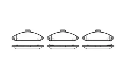 2404.02 ROADHOUSE Комплект тормозных колодок, дисковый тормоз