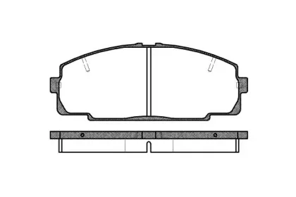 2421.20 ROADHOUSE Комплект тормозных колодок, дисковый тормоз