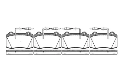 2434.14 ROADHOUSE Комплект тормозных колодок, дисковый тормоз