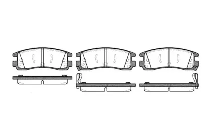 2566.22 ROADHOUSE Комплект тормозных колодок, дисковый тормоз