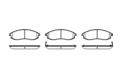 2598.02 ROADHOUSE Комплект тормозных колодок, дисковый тормоз