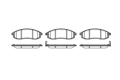 2598.12 ROADHOUSE Комплект тормозных колодок, дисковый тормоз