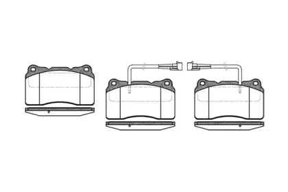 2666.02 ROADHOUSE Комплект тормозных колодок, дисковый тормоз
