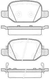 2727.52 ROADHOUSE Комплект тормозных колодок, дисковый тормоз