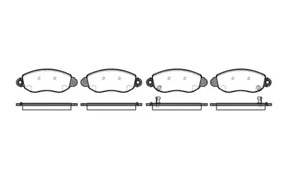 2772.02 ROADHOUSE Комплект тормозных колодок, дисковый тормоз