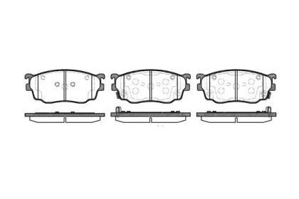 2800.12 ROADHOUSE Комплект тормозных колодок, дисковый тормоз