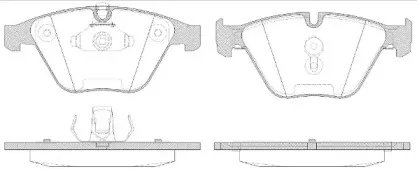 2857.50 ROADHOUSE Комплект тормозных колодок, дисковый тормоз
