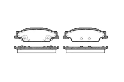 2952.02 ROADHOUSE Комплект тормозных колодок, дисковый тормоз